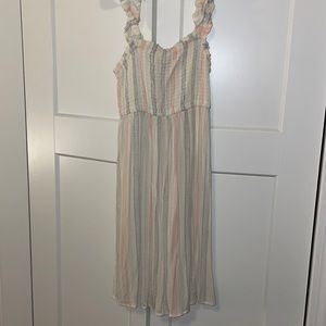 vertical stripe boho dress